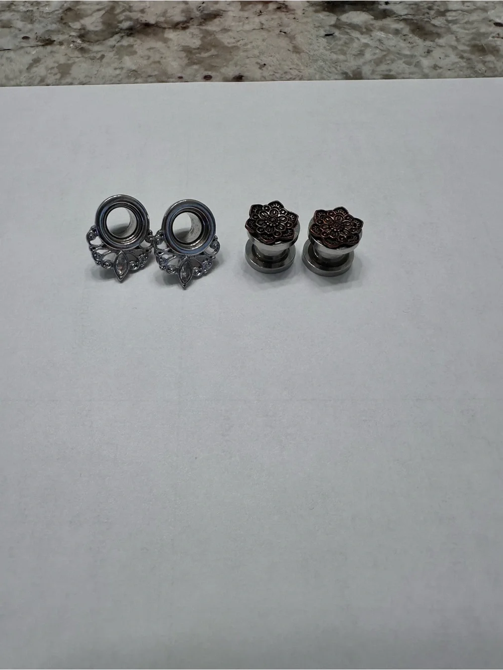 Size 0g 8mm Stainless steel Tunnel Plug Earrings - single flair